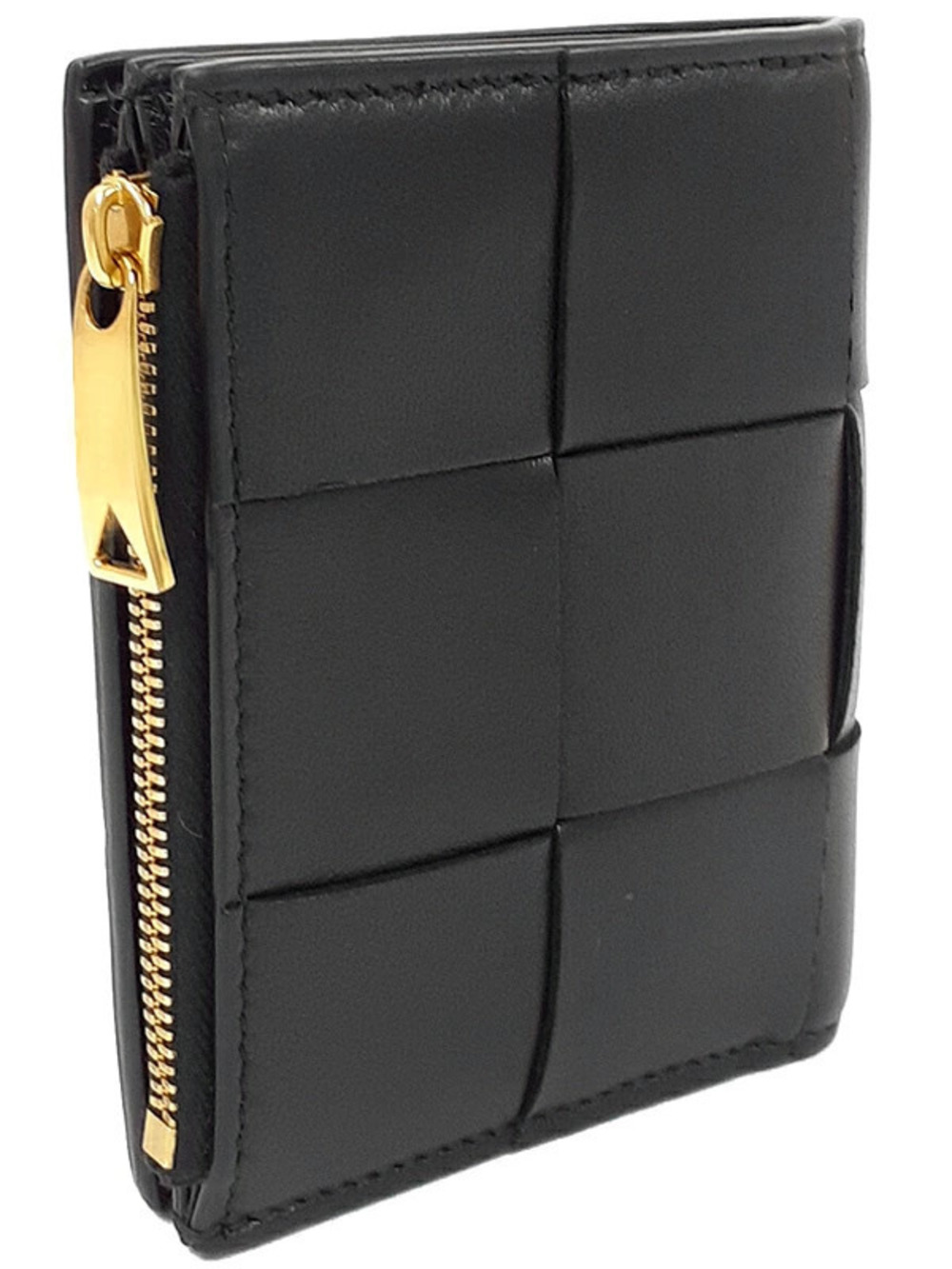 Bottega Veneta Zipper Short fold Cassette Wallet Bi Black